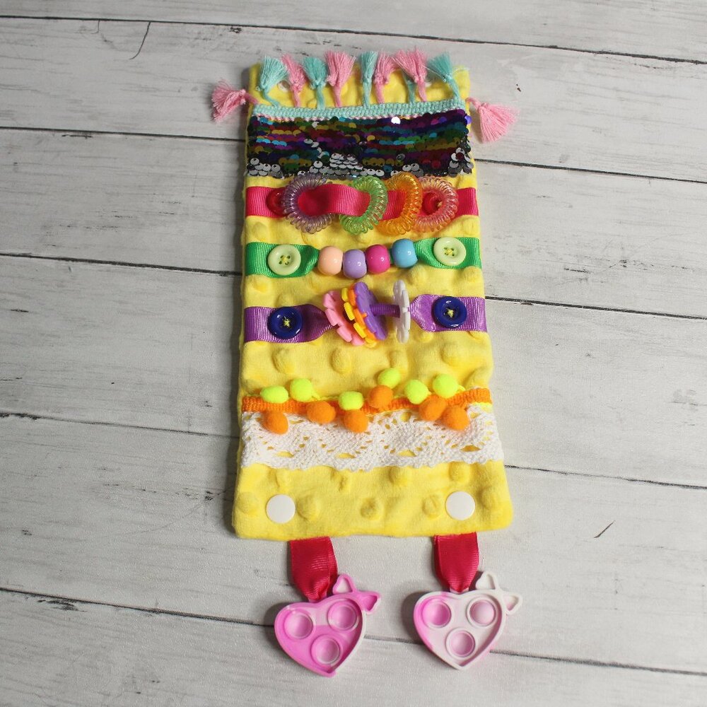 Sensory Fidget Toy Adults Autistic Security Touch Feel Minky Blanket Wrist Cuff